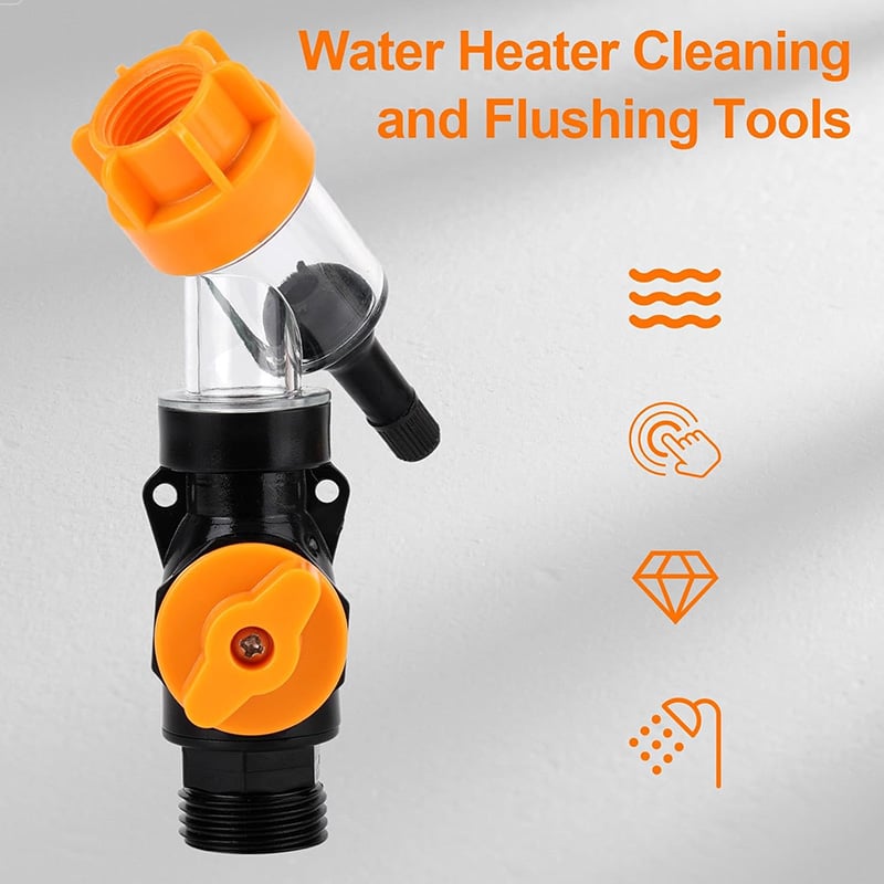 HOT SALE 50% OFFHeavy-Duty Water Heater Clog Tool | Chemical-Free Non-Electric Sediment Cleaner for Tanks, Scale Removal Support