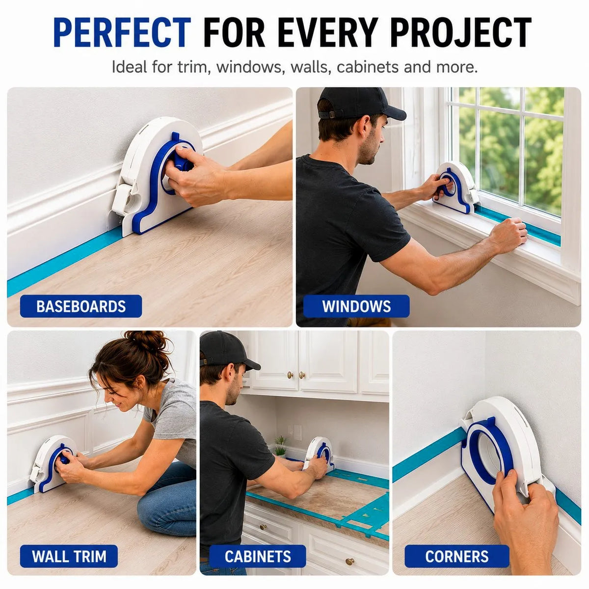 High-efficiency Painter Masking Tape Applicator