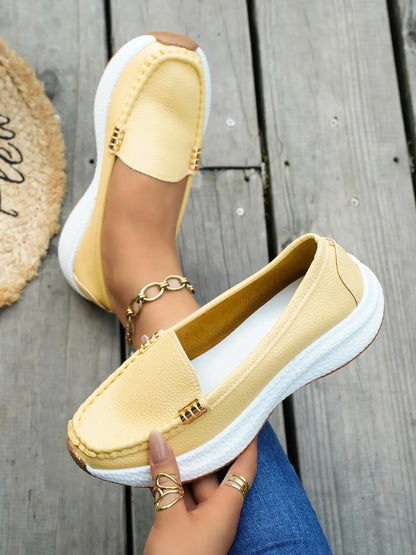 Women's Loafers – Chunky Sole, Wedge, Wide Fit