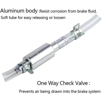 Flash Sale 50K+ SOLD! Almost Gone-Brake Bleeder Hose - One Way Check Valve Tube Bleeding Tool Kit For Car Motorcyle Clutch