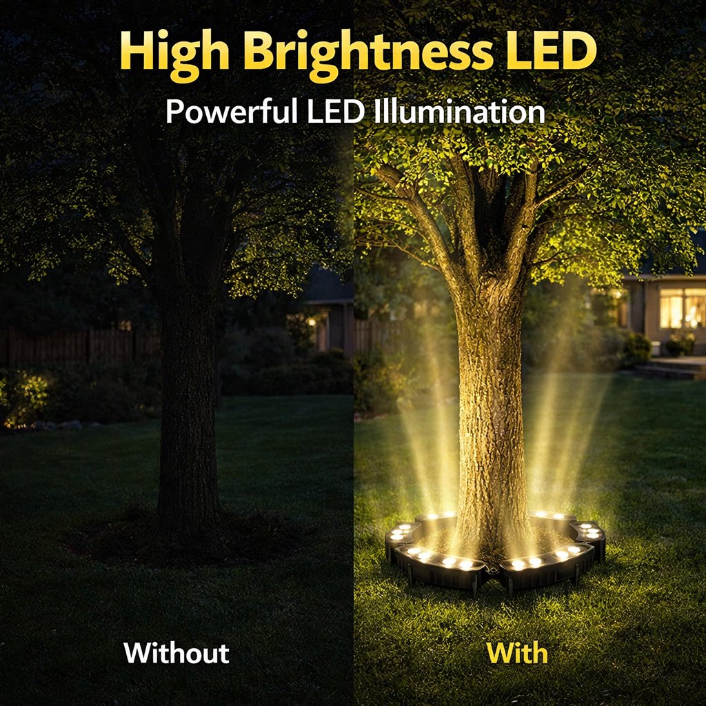 LED Ring Tree Light | Outdoor Waterproof Landscape Spotlight