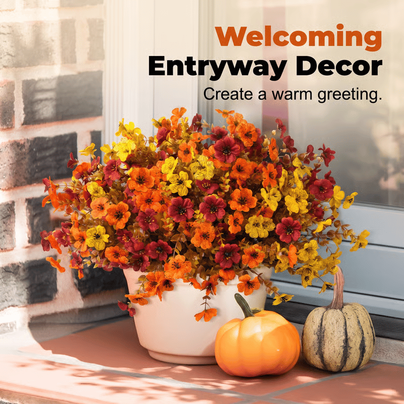 Last Day 50% OFF - UV-Resistant Artificial Daisy Flowers for Fall Decor Halloween