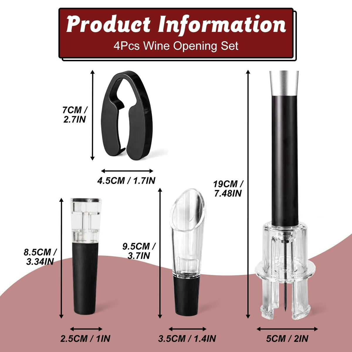 Air Pump Cork Remover Wine Bottle Opener