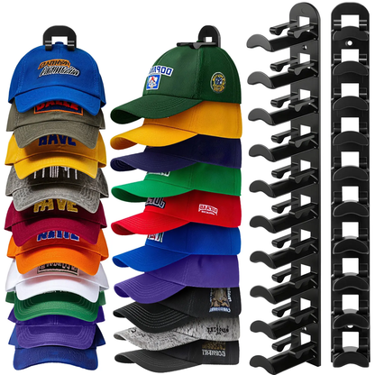 Wall-mounted hat rack – each rack can hold 10 hats