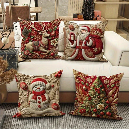 Christmas Best Seller Festive Red Pillow Cover — Add Holiday Cheer to Your Home