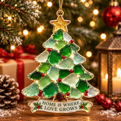 Last Day 50% OFF Sea Glass Christmas Blessing Ornaments