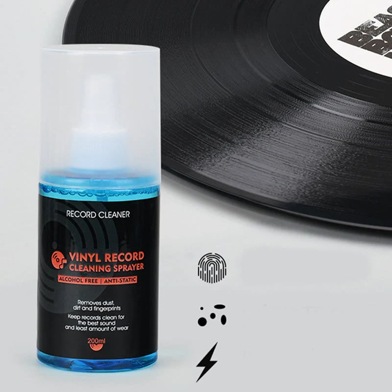 LIMITED-TIME 50% OFF! Anti-Static Vinyl Record Cleaning Spray – Dust Removal, Alcohol-Free, Easy Mist