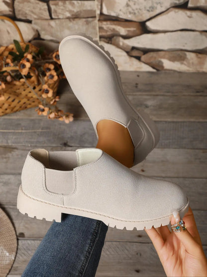 Women's Shoes – Chunky Sole, Slip-On, Lightweight