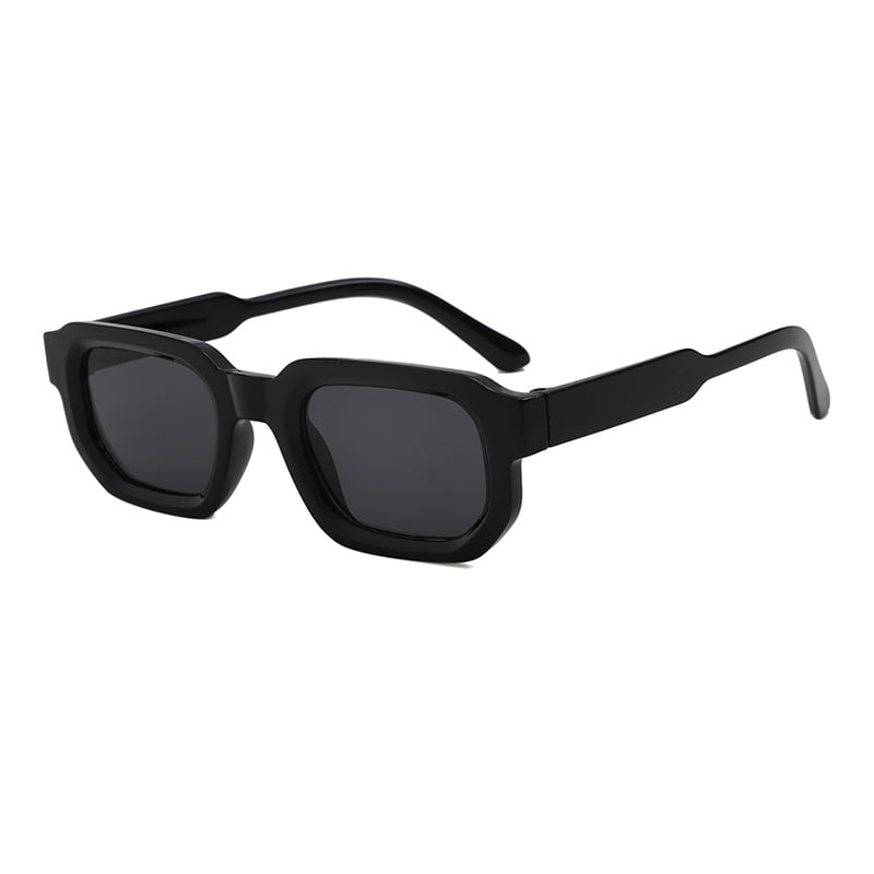 6 - Pack Vintage Rectangle Frame Sunglasses for Men & Women with UV400 Protection