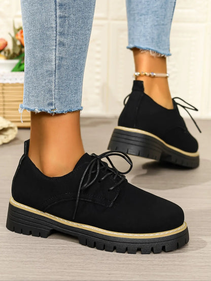 Women's Loafers – Chunky Sole, Lace-Up