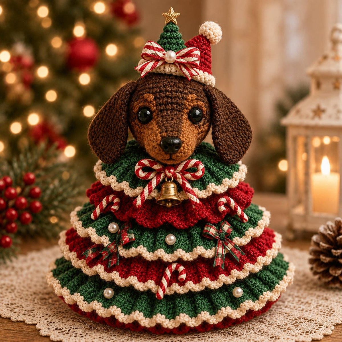 Last Day 49% OFF - Crochet Animal Christmas Tree DIY Kit