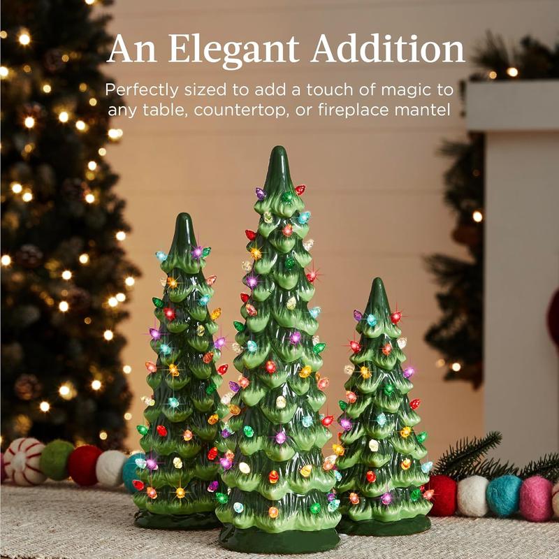 Retro Hand-Painted Tabletop Christmas Trees (Limited Quantities Available)