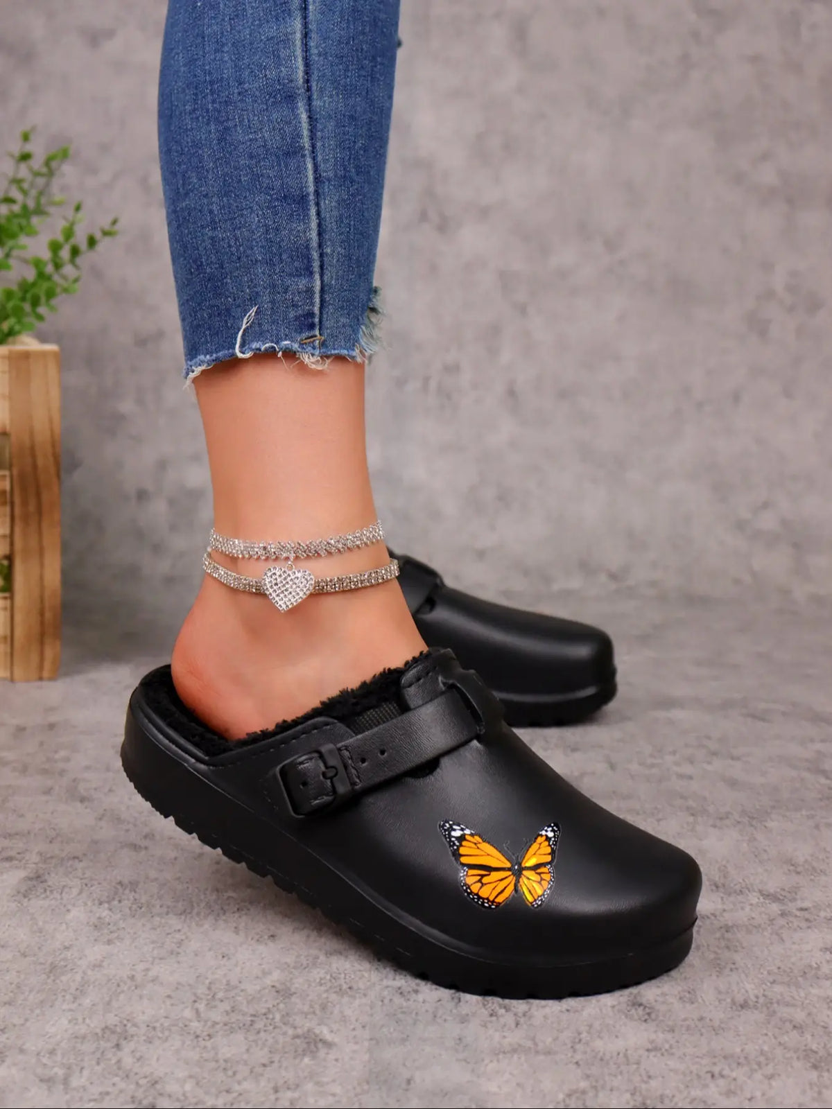 Women's Butterfly Print EVA Slippers