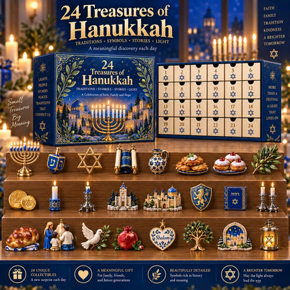 24 Treasures of Hanukkah | 24 Unique Symbols, Keepsakes & Daily Surprises Inspired by Light, Faith & Tradition