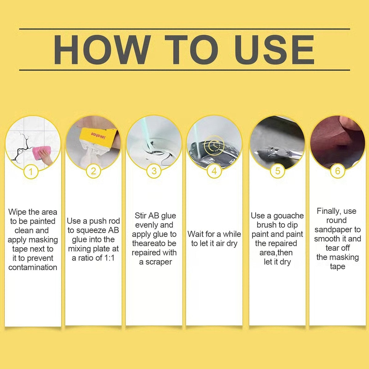 Quick-Drying Tile Repair Glue - Complete Tool Kit for DIY – Fix Cracks Permanently in Minutes!