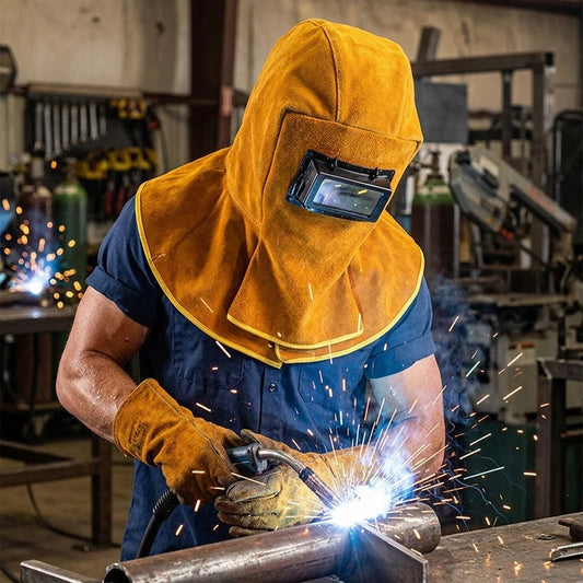 40% OFF !! Heavy-Duty Welding Mask with Neck & Shoulder Cover