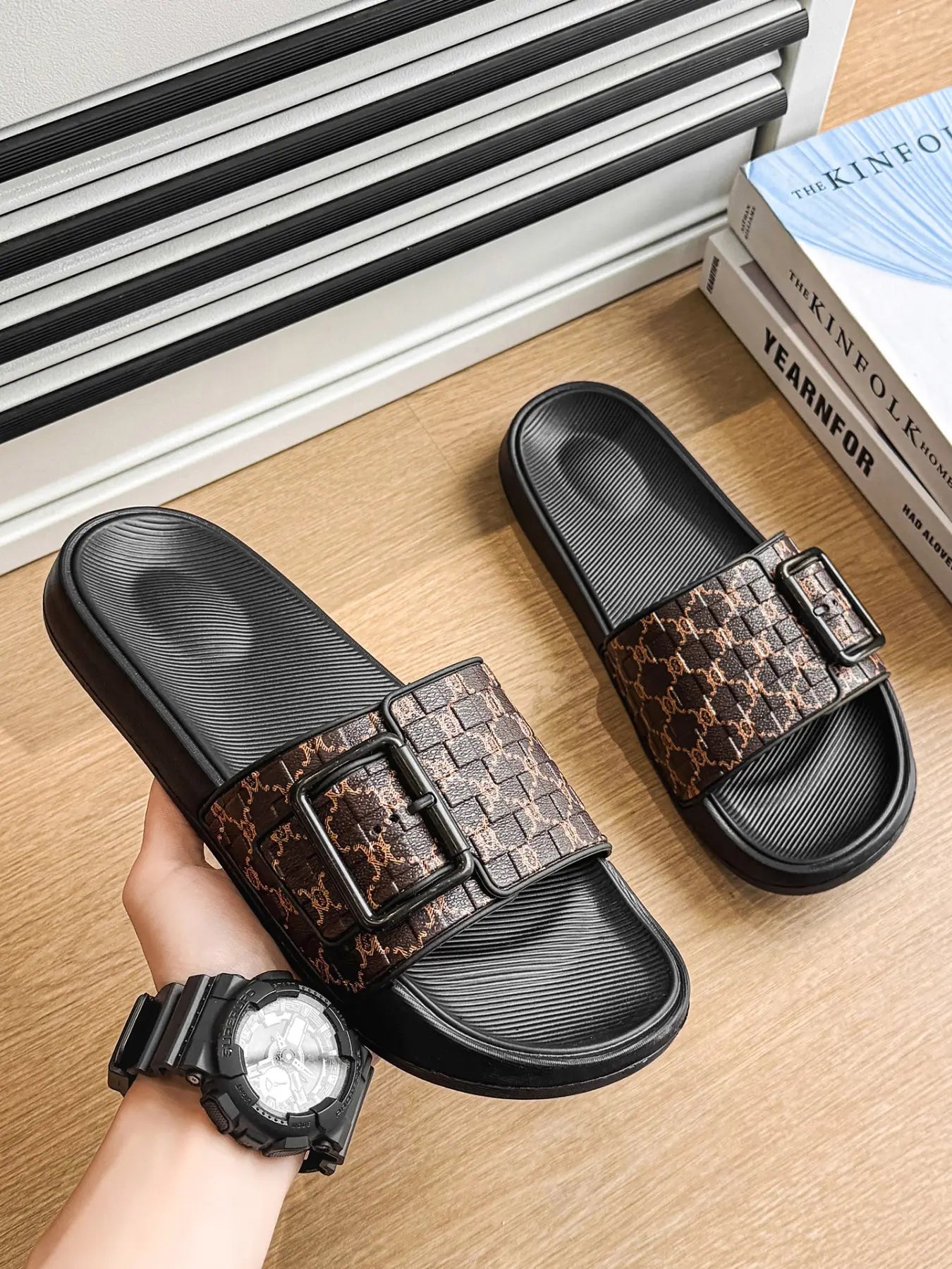 Men's Floral Slides – Lightweight