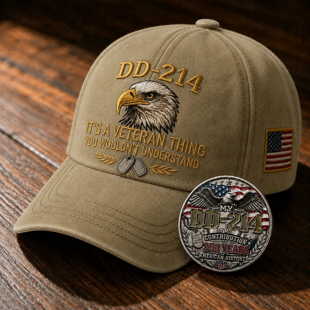 DD-214 Veteran 3D Embroidered Cap - “IT'S A VETERAN THING YOU WOULDN'T UNDERSTAND”