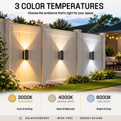 SolarGlow 8 Pack Fence Lights