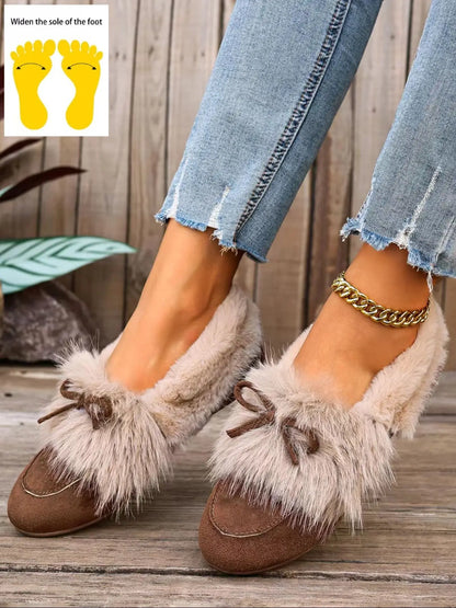 Women's Rubber Flats – Round Toe, Slip-On, Non-Slip