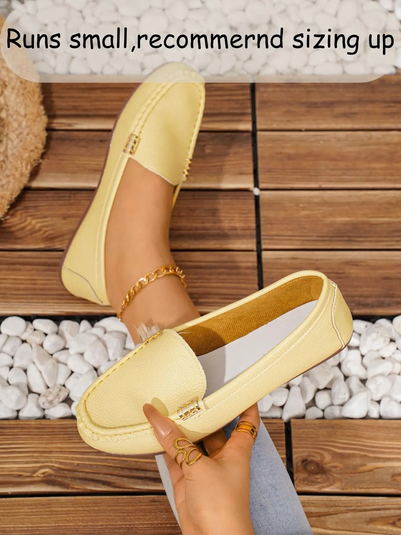 Women's Flats – Round Toe, Low Heel, Slip-On