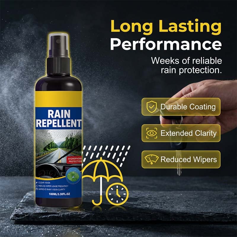 Hot Sale 50% OFF | Crystal Clear Windshield Rain Repellent Spray | Keep Your View Clear in Wet Weather