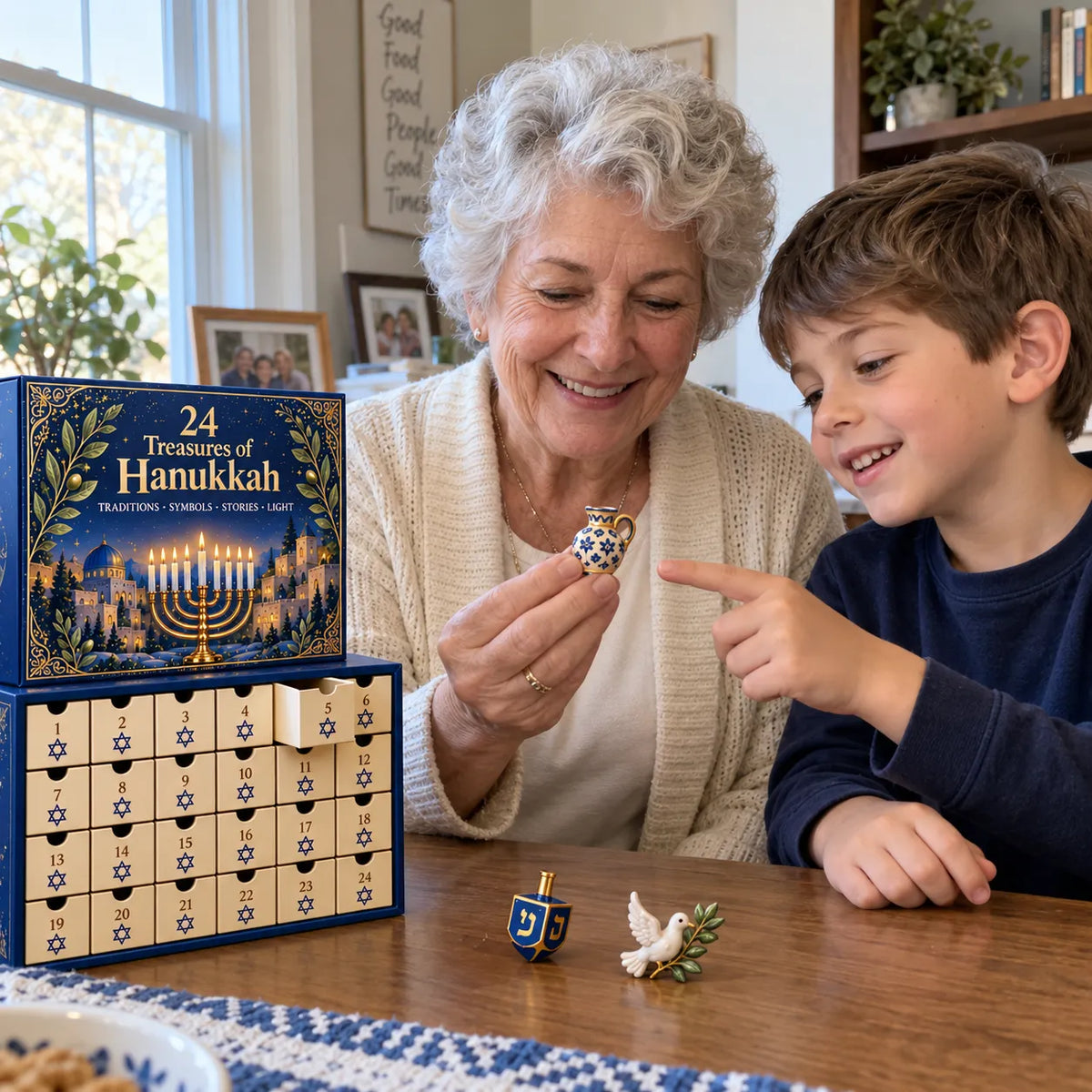 24 Treasures of Hanukkah | 24 Unique Symbols, Keepsakes & Daily Surprises Inspired by Light, Faith & Tradition