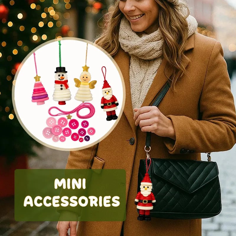 Buy 1 Get 1 Free DIY Button Ornament Kits