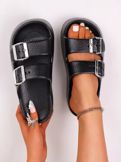 Women's Sandals – Chunky Sole, Non-Slip