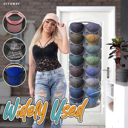 50K+ Sold Hanging Hat Holder with Multiple Pockets for Neat Space-Saving Storage