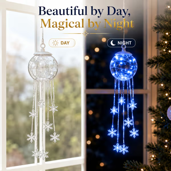 Winter Magic Snowflake – LED Hanging Christmas Ornament
