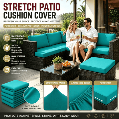 Stretch Sofa Cushion Covers — Only $9.99 Per Cover