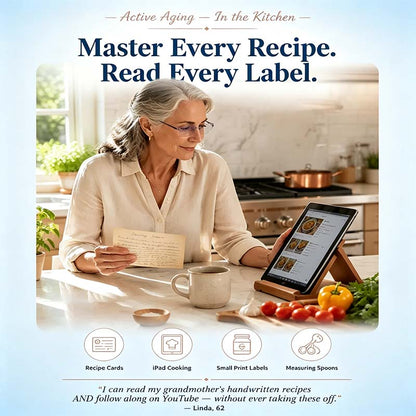 Smart Zoom Diamond-Cut Reading Glasses