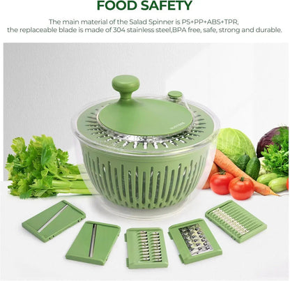 Multifunctional Vegetable Salad Dehydrator and Cutter