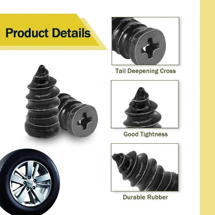 Self-Sealing Tire Repair Screws – Instant Leak Fix & Fast Tire Restore