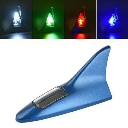Solar Shark Fin LED Antenna – Flashing Safety Warning Light for Any Vehicle