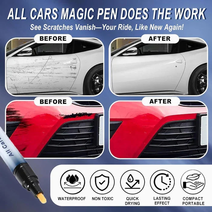 Limited Stock 50% OFF Magic Car Scratch Repair Pen – Instant Fix & Restore Paint