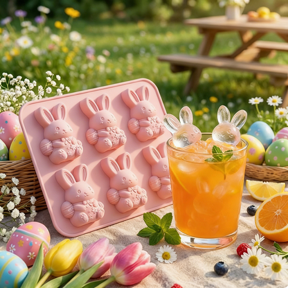 Mini Highland Cow/Rabbit Ice Cube Mold – Cute 3D Ice for Drinks, Parties & Gifts