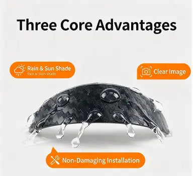 4PCS Car Backup Camera Rain Shield – Clearer Rear View in Rain