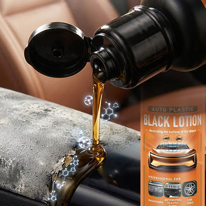 2026 New Upgrade! Plastic Restorer for Cars – Interior Trim Cleaner, Stain Remover & Deep Black Shine Restoring Spray