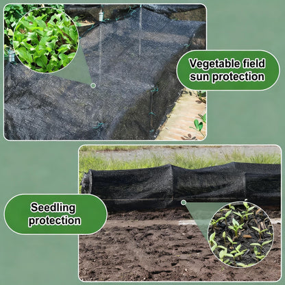 Black UV Resistant Sun Shade Net for Garden & Backyard