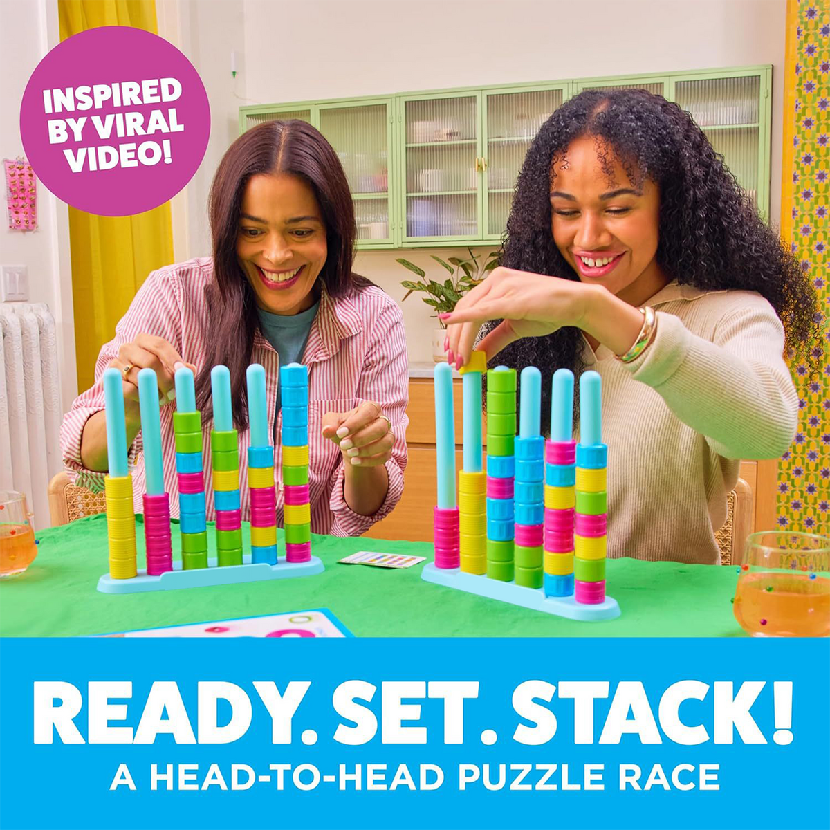 Color Matching Stacking Game — Educational Party Game Toy