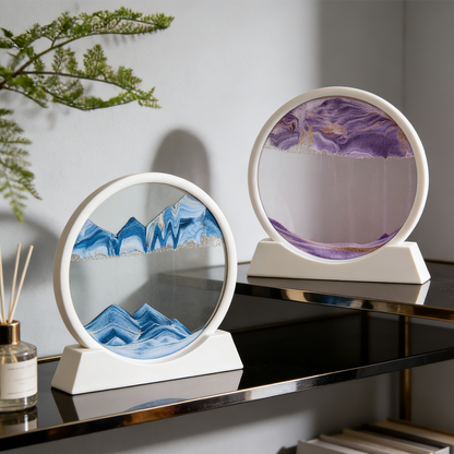 A Masterpiece in Motion: Elegant Sand Art Decor