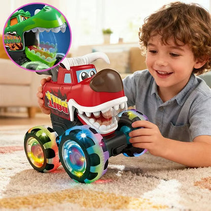 Hot Selling Light-Up Monster Truck – Press & Go Stunt Car for Kids