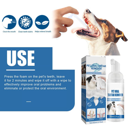 Pet Oral Care Foam – Removes Odors & Promotes Healthy Teeth and Gums