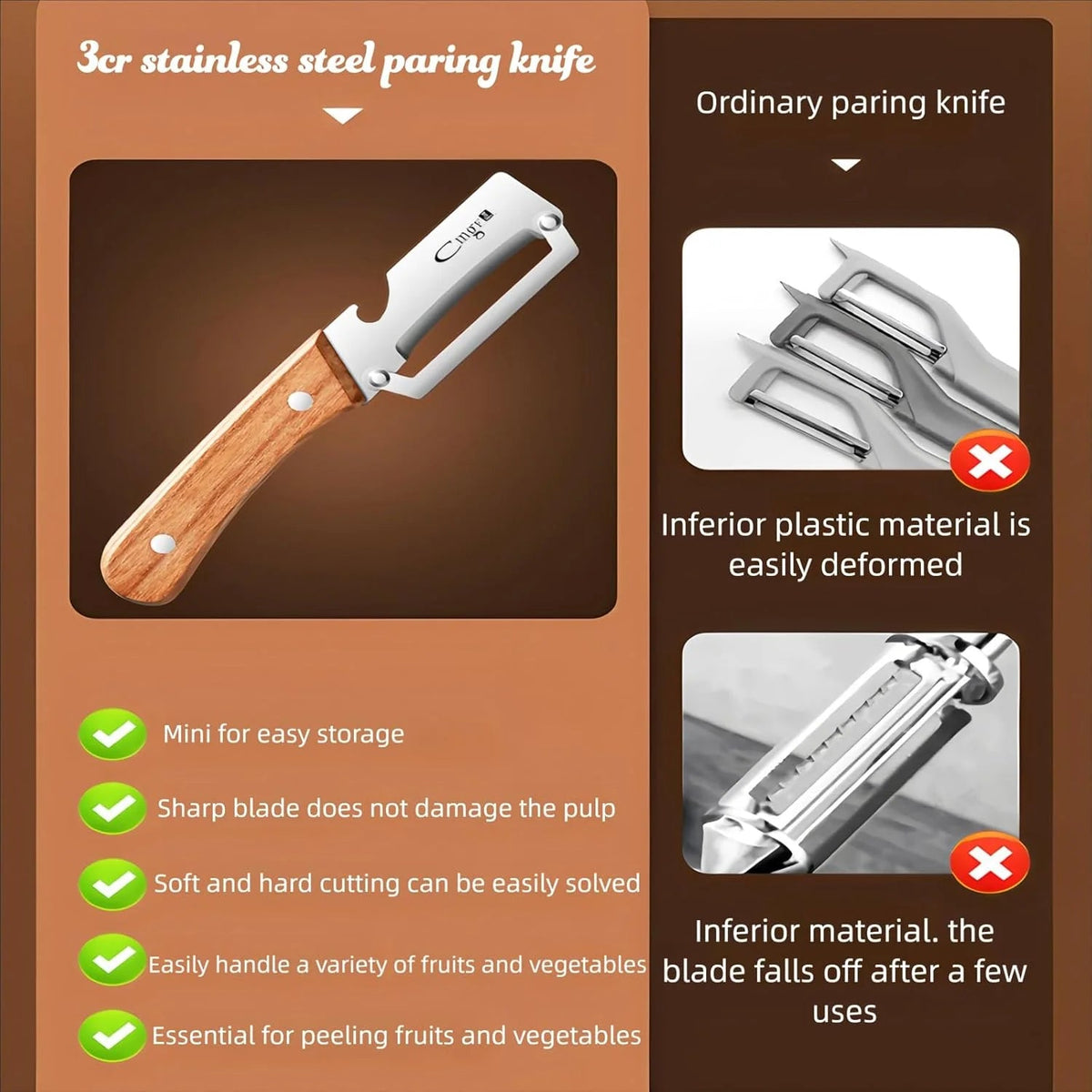 Premium Stainless Steel Vegetable Peeler Pro
