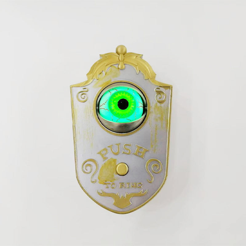 Halloween Animated Eyeball Doorbell – Light, Motion & Spooky Sounds