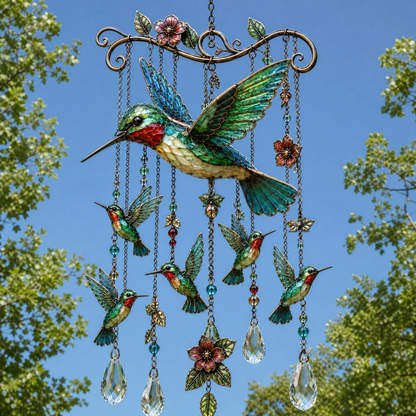 Last Day 50% OFF Graceful Hummingbird Wind Chime Add Beauty to Every Breeze