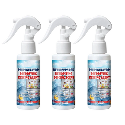Freezer Ice Remover Spray – Rapid Defrost & Easy Cleaning Free Scraper Included