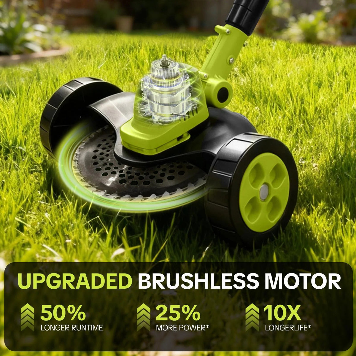 3-in-1 Cordless Weed Trimmer & Lawn Mower